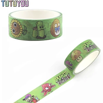 

PC369 Wholesale 20pcs /lot Plants Ghost Game Washi Tapes DIY Painting Paper Masking Tape Decorative Adhesive Tapes