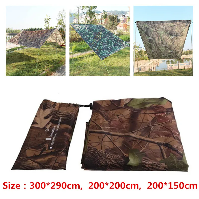 CamouflageOutdoorSportsAwningTarpforCampingHikingFishing