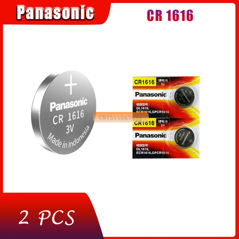 2 шт. автомобильные батарейки Panasonic CR1616 3 в|battery cr1616|coin battery3v lithium battery |