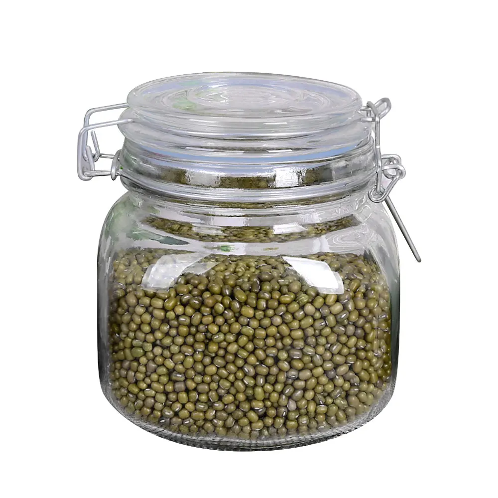 750/1000 мл большой контейнер стеклянная банка для хранения продуктов специи, чаи, бобы, консервационные бутылки для конфет, пищевые банки, кухонные принадлежности