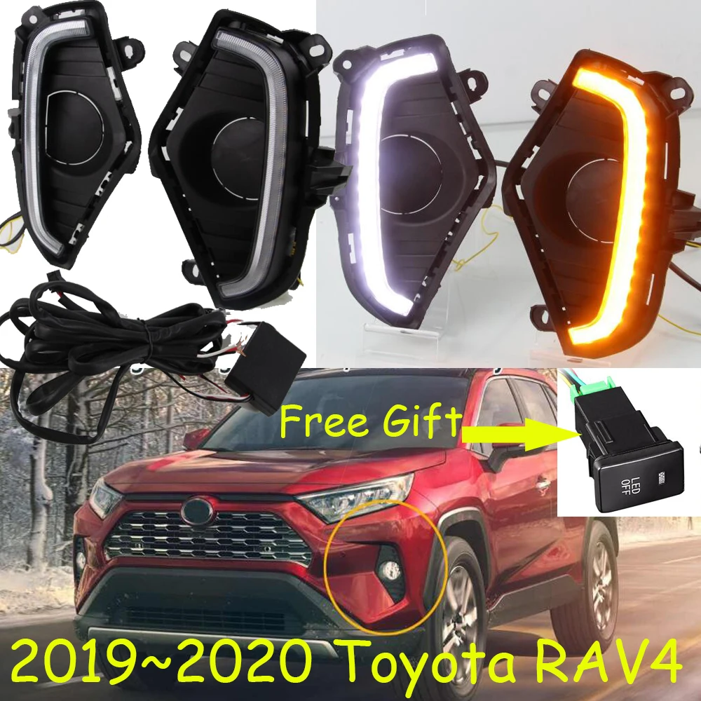 2019 ~ 2020 год налобный фонарь для TOYOTA RAV 4 RAV4 фара дневного света Автомобильные