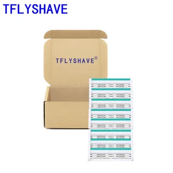 

TFLYSHAVE Men Shave High Quality 3 Layer Shaver Razor Blade Stainless Steel Safe Deep Facial Sharp 8pcs Blades Replaceable Blade