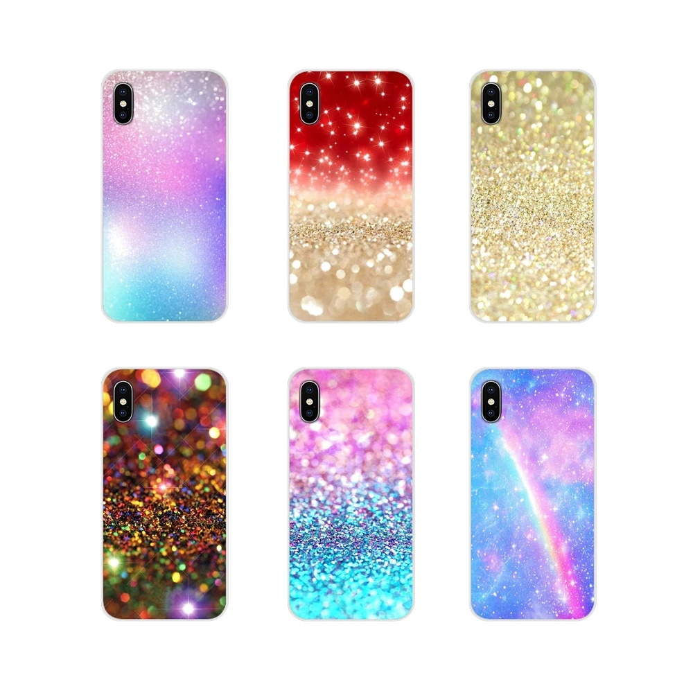 Аксессуары для мобильного телефона чехлы пастельных Sparkle Apple iPhone X XR XS 11Pro MAX 4S 5S 5C SE