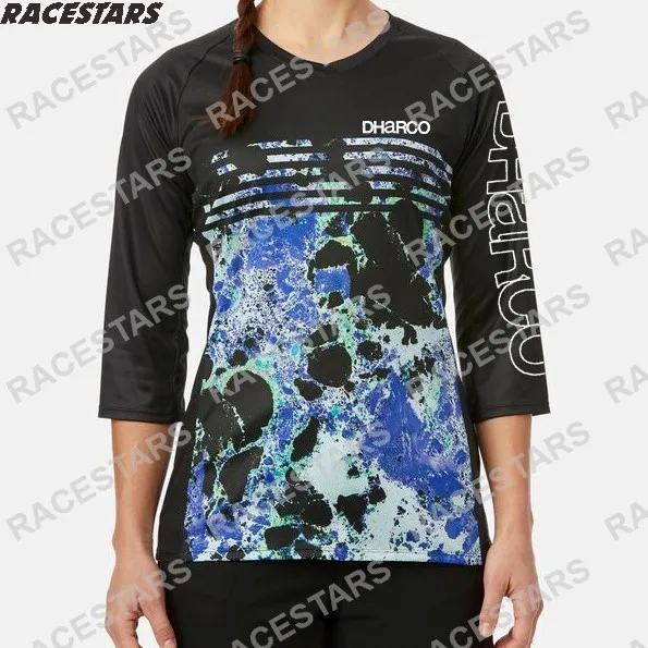 DHARCO Motorcycle Jersey Motocross Gear Women Downhill Jerseys Ladies Mountain Bike MTB Shirts Offroad DH Sportwear Clothing MX 10