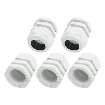 

5Pcs PG25 16-21mm 30mm Thread Waterproof Plastic Wire Fixing Cable Gland
