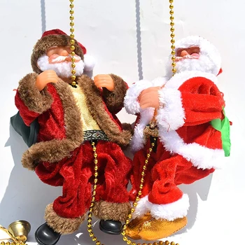 

Christmas Decorations For Home Santa Claus Ladder Electric Climbing Figurine Ornament Hanging Decoration Christmas Accessories