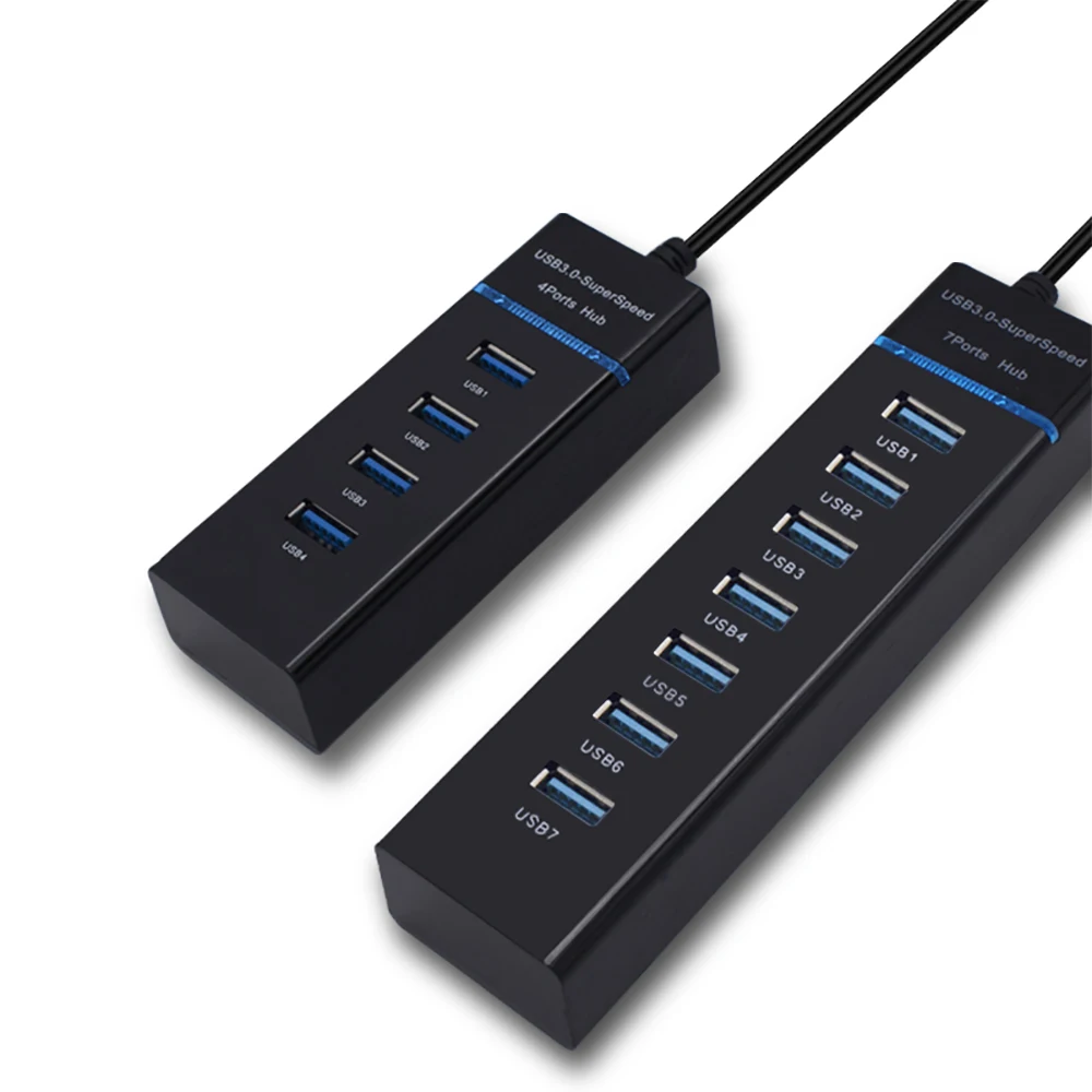 Expansor para pc Acessórios de Computador Usb de Alta Multi de 7 Velocidade Divisor Portas Porta Múltipla Hub Usb 3.0 4 High Quality Computador e Escritório