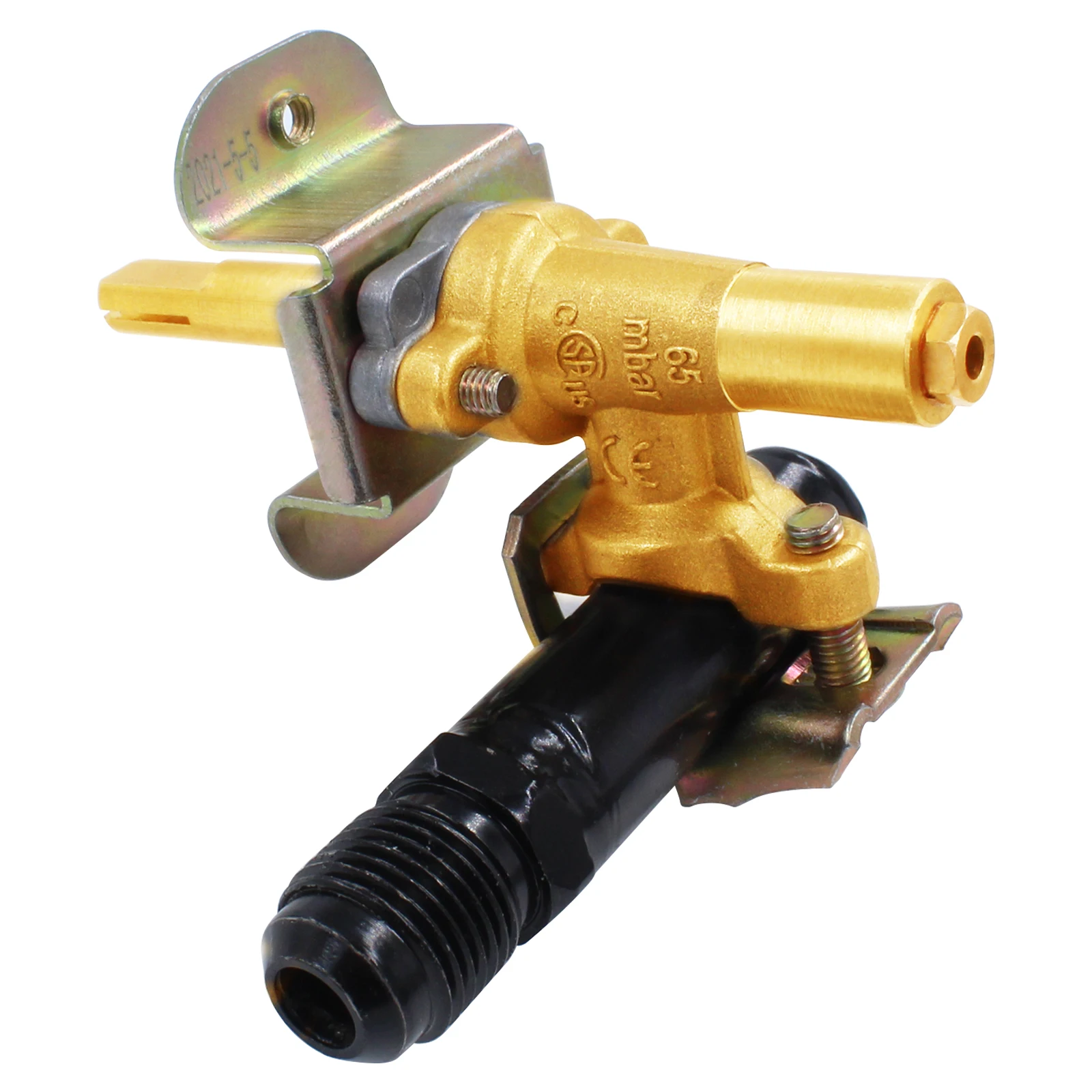 Earth Star Gas Fire Pit Brass Control valve with 3/8" Male Flare Manifold Pipe BBQ Grill Valve