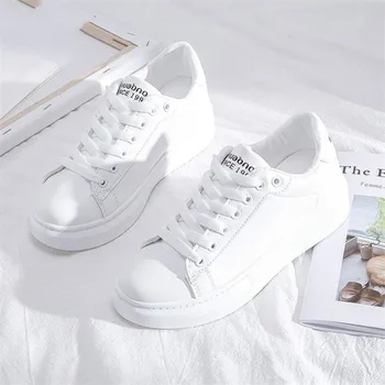 

New spring and autumn fashion comfortable wild shoes women's solid color lace up student casual shoes sneakers 778