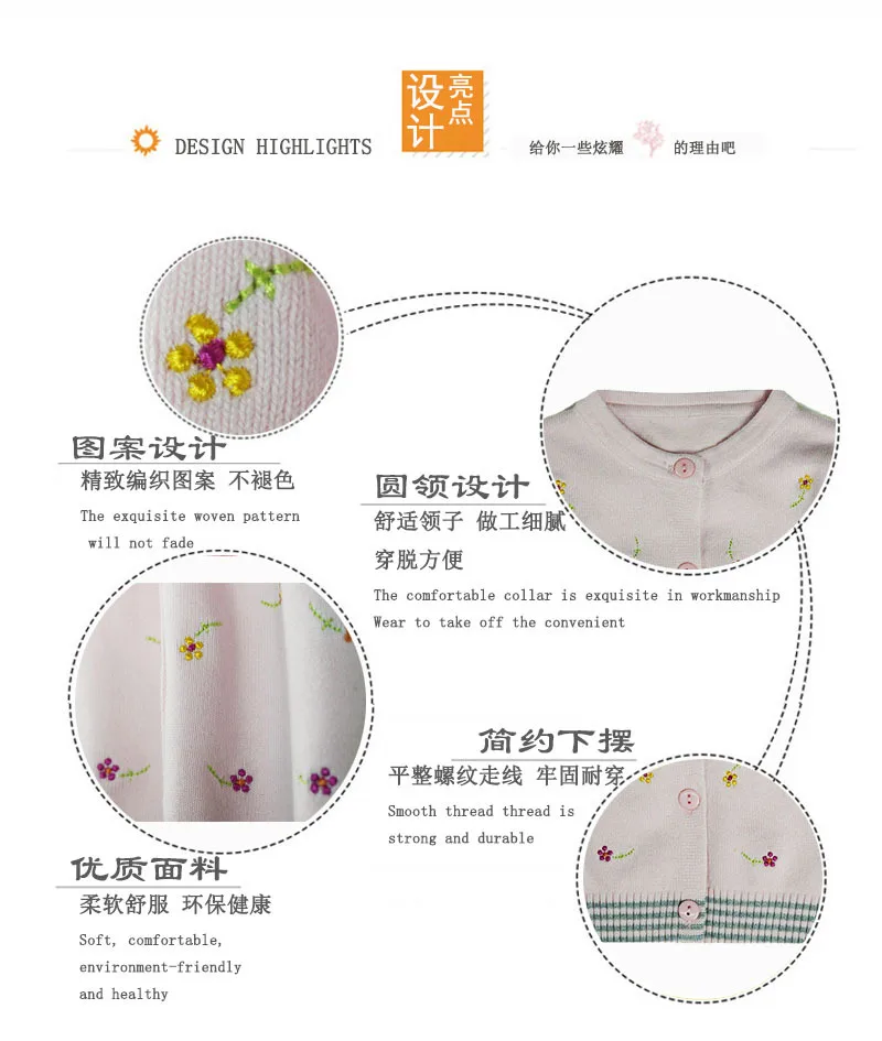 Вязаный кардиган для девочек; свитер в Корейском стиле; универсальная тонкая одежда для маленьких детей; детская одежда; сезон весна-осень; Donger