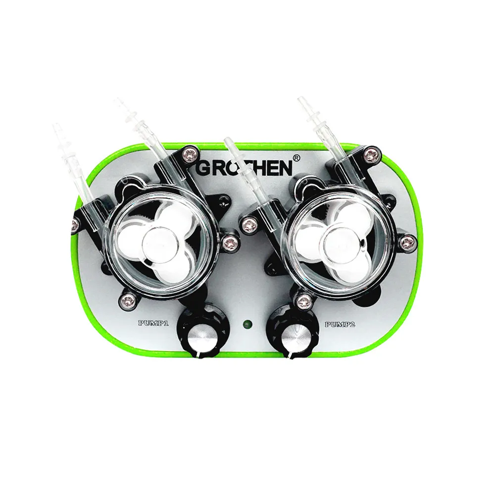 

Peristaltic Pump Dosing Pump Liquid Pump for Aquarium Lab Water Analytical 66ml/min to 320ml/min GROTHEN G728-2