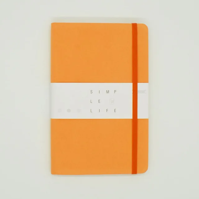 Orange Bullet journal записная книжка А5, Тканевая обложка(твердая), 100 листов, качественная бумага 100 г/м2, непроницаемая бумага для чернил, Statioanry Planner - Цвет: Orange