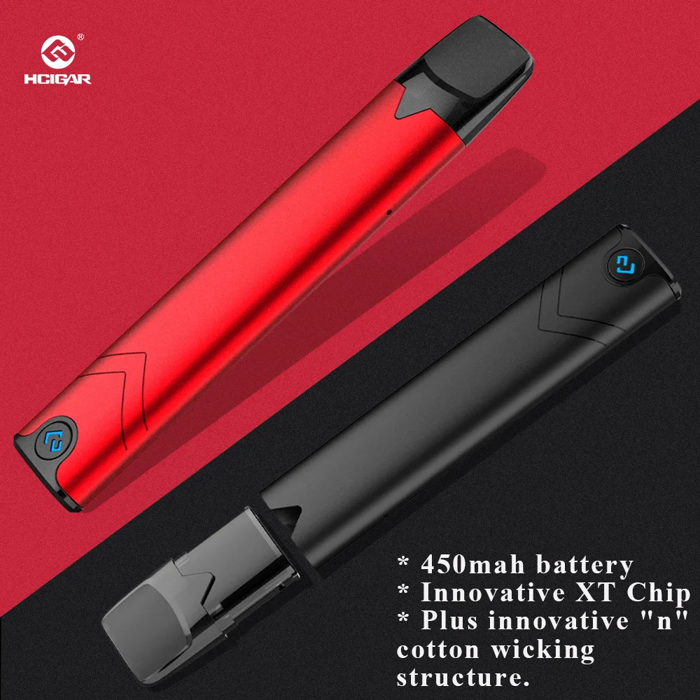 

Electronic Cigarette Hcigar Akso OS Pod Kit 420mah portable pod kit buckle locking system pod vape & 1.8ohm coil fit Nic-salt