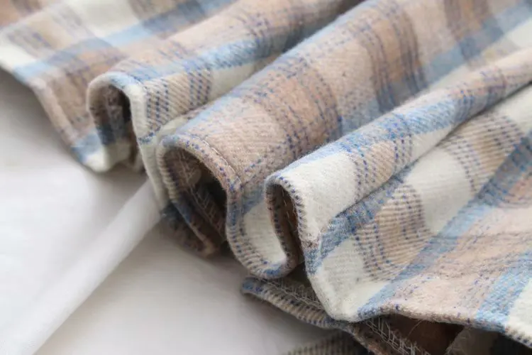 Винтажная, зимняя, эластичная, эластичная, высокая талия, мини, трапециевидная, в клетку, шерсть, шерстяная юбка для женщин, белая, черная, кофейная, теплая, юбки для женщин