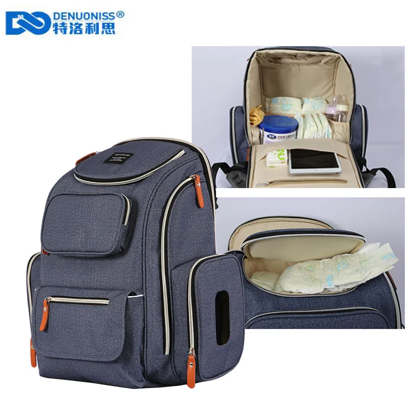 

DENUONISS Nappy Backpack Bag Mummy Large Capacity Bag Mom Baby Multi-function Waterproof Travel Diaper Bags For Baby Care
