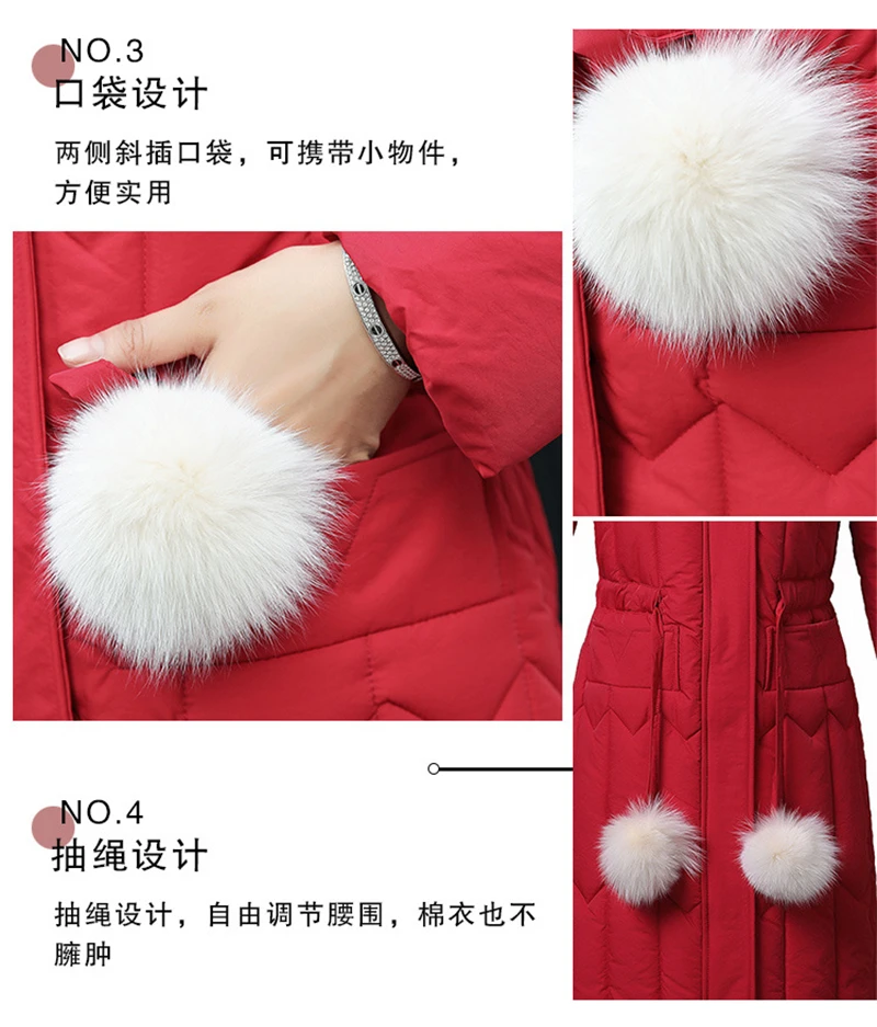 Повседневная куртка Chaqueta Mujer зимняя женская парка с карманами модное базовое пальто больших размеров однотонная плотная одежда Casaco Feminino
