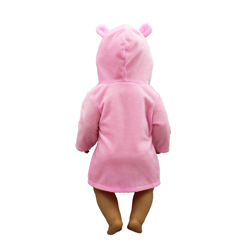 Bathrobe Suit Fit For born 43cm Doll Clothes Doll Accessories For 17inch Baby Doll