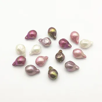 

New arrival! 20x14mm 50pcs Aurora effect Drop Imitation pearl for Hand Made Earrings DIY parts,Jewelry Findings & Components