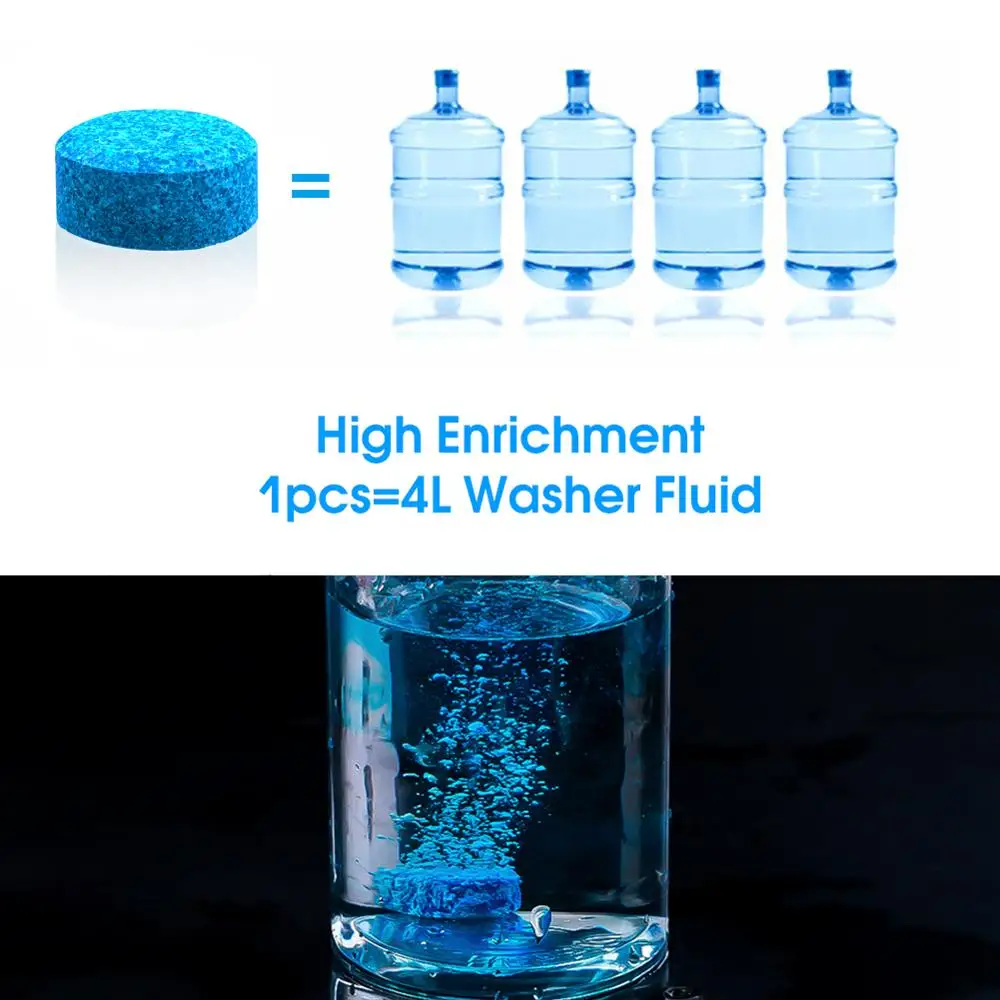 10PCS=40L Car Solid Cleaner Concentrated Effervescent Tablets Glass ...