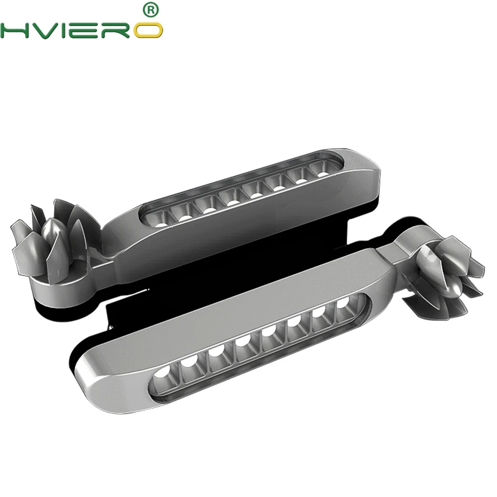 

2pcs Car LEDs No Wiring Wind Power Grille Vehicle Lights with Fan Rotation for Auto Fog Warning / Daytime Running Lamp