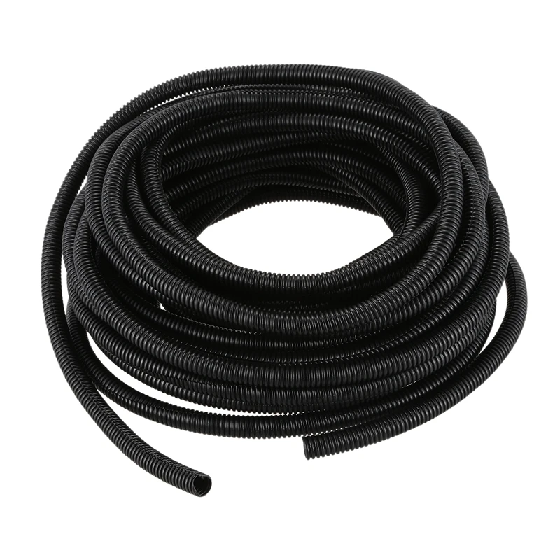 

50 Ft 3/8inch Split Wire Loom Conduit Polyethylene Tubing Black Color Sleeve Tube