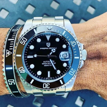 

PAGANI Design Brand Luxury Business Mechanical Wristwatch Black Men Watches Stainless Steel Waterproof Automatic Watch Men