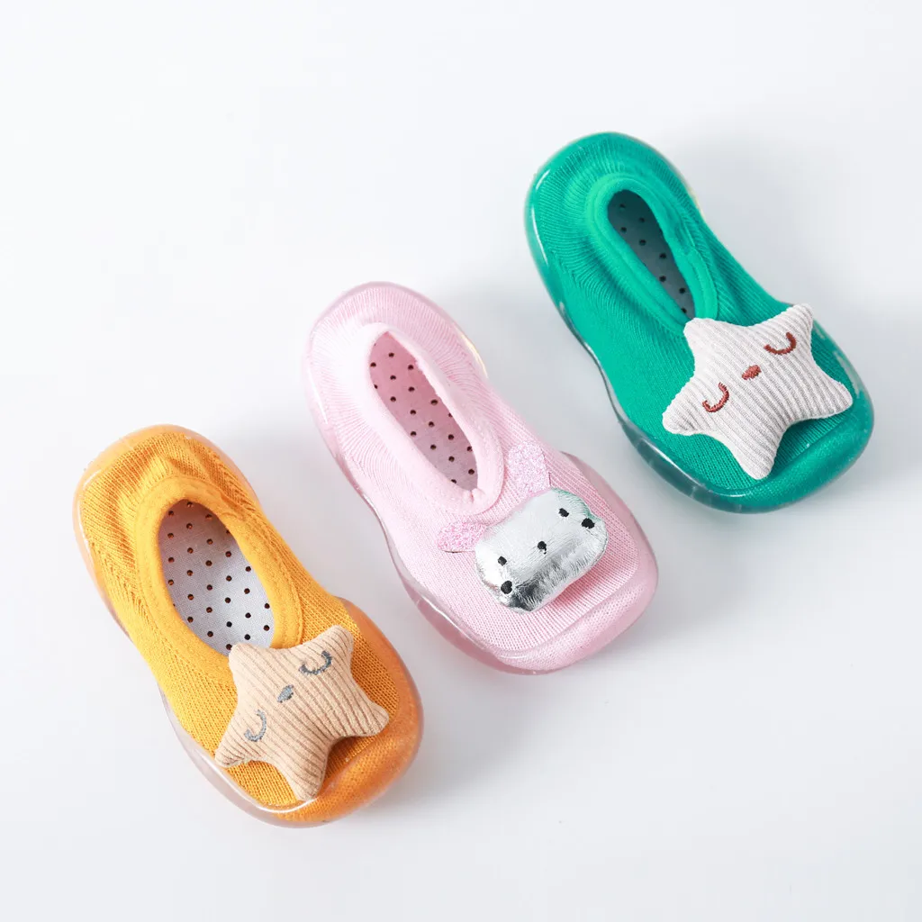 Обувь для маленьких мальчиков и девочек, первые ходунки, мультфильмы для новорожденных, носки для новорожденных девочек и мальчиков, тапочки T3