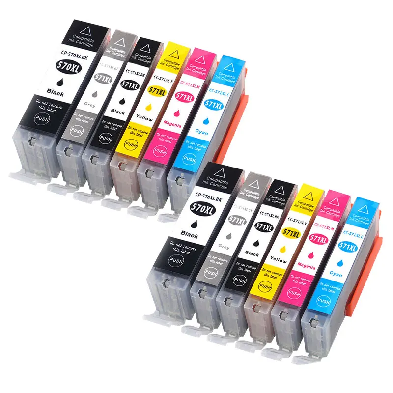 570 571 PGI-570 CLI-571 Replacement Ink Cartridge For Canon PIXMA MG5750 MG5751 MG5752 MG6850 TS6050 TS5050 TS5051 Printer — view 6