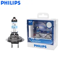 Philips H7 12V 55W Racing Vision+ 150% более яркие Автомобильные фары автомобильные галогенные лампы Ралли производительности ECE 12972RV S2, пара