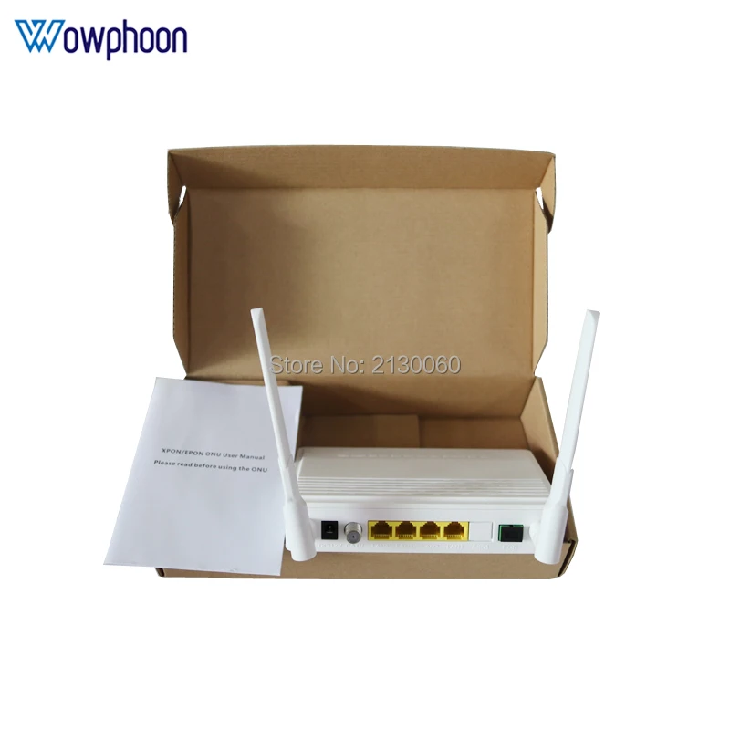 Маршрутизатор OTOP XPON 1GE + 3FE CATV WIFI SC APC зеленый волоконный порт английская прошивка