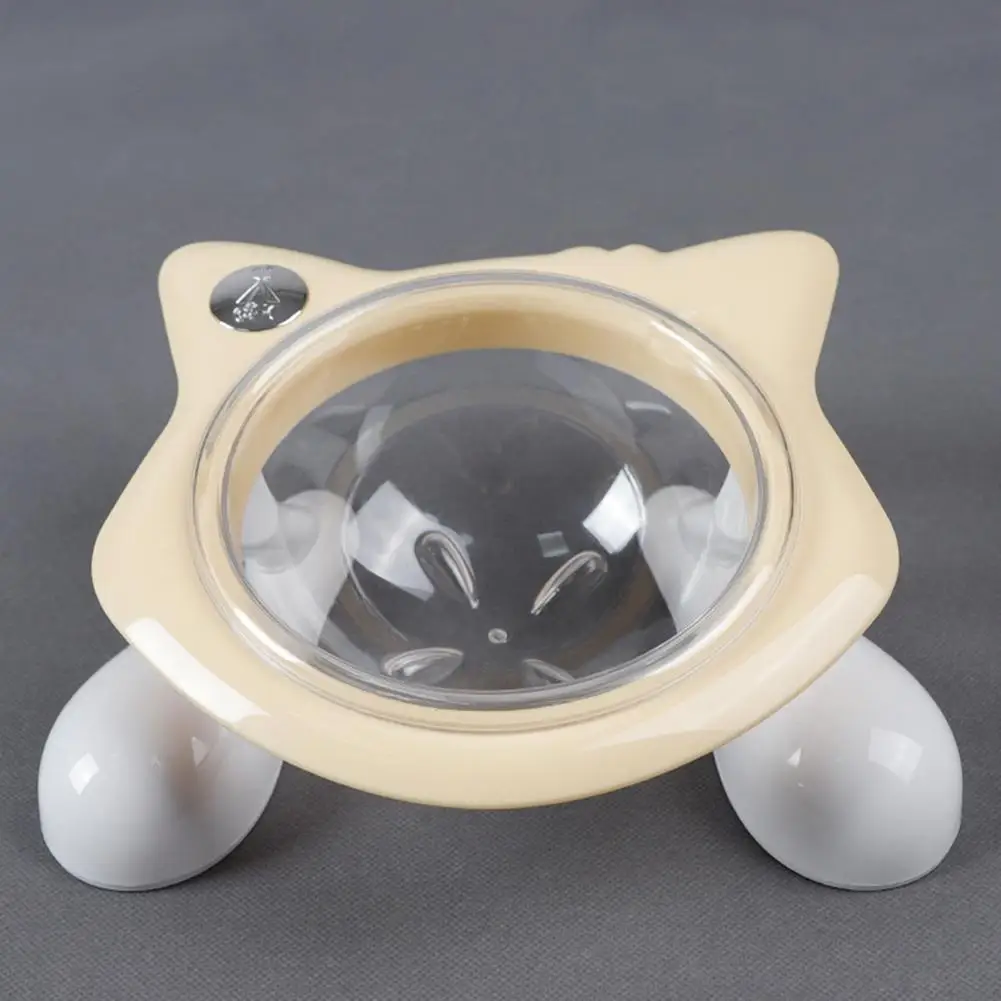

Pet Cat Bowl Tilting Style Food Bowl With Stand ABS Resin Cartoon Sloping Design Health Care Feeding Bowl For Cats Dogs