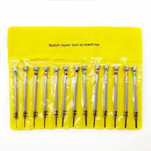 0,6 мм-2,0 мм 13 шт Новые отвертки для часовщиков набор часов очки плоское лезвие