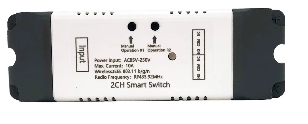 Google Home Compatible eWeLink WiFi 2 Channel Relay Smart Automation Module 220v