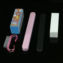 5X Pro маникюрные инструменты, набор прямоугольных пилок для ногтей, буферная губка, блочная щетка, аксессуары, набор для дизайна ногтей, УФ Гель-лак, Маникюрный Инструмент