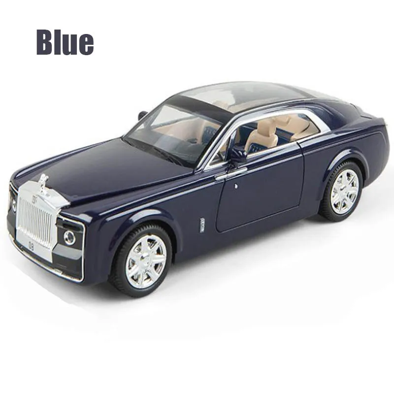 1:24 игрушечный автомобиль отличное качество Rolls-Royce Sweptail Металлический Игрушечный Автомобиль сплав автомобиль Diecasts& игрушечный автомобиль Модель автомобиля игрушки для детей - Цвет: Blue no box