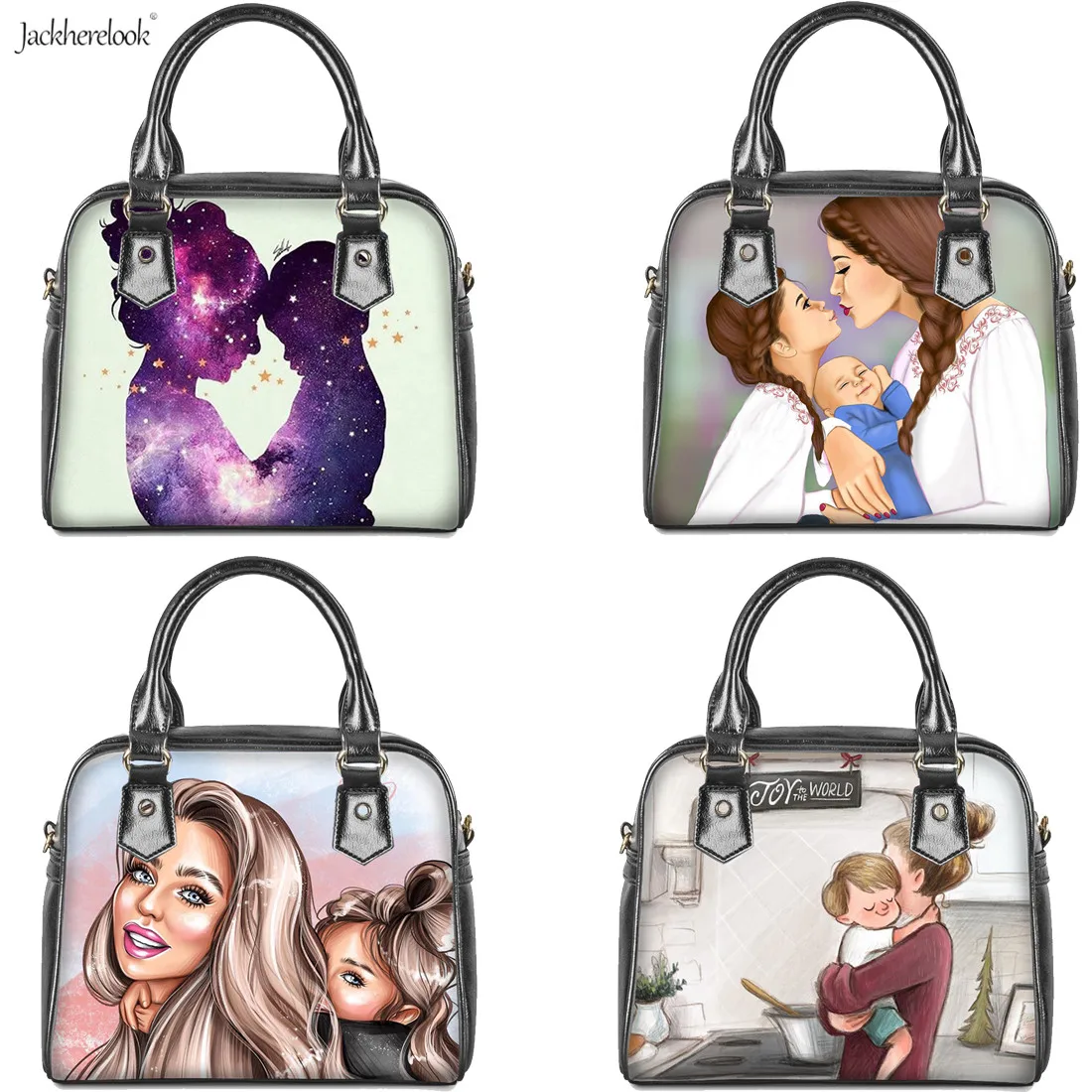 Jackhereluk Wathercolor Mom with Women's Design сумка через плечо Женская Повседневная для покупок