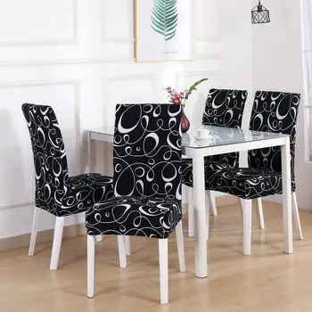 

Chair Covers Stretch Elastic Spandex For Wedding Dining Room Office Banquet housse de chaise