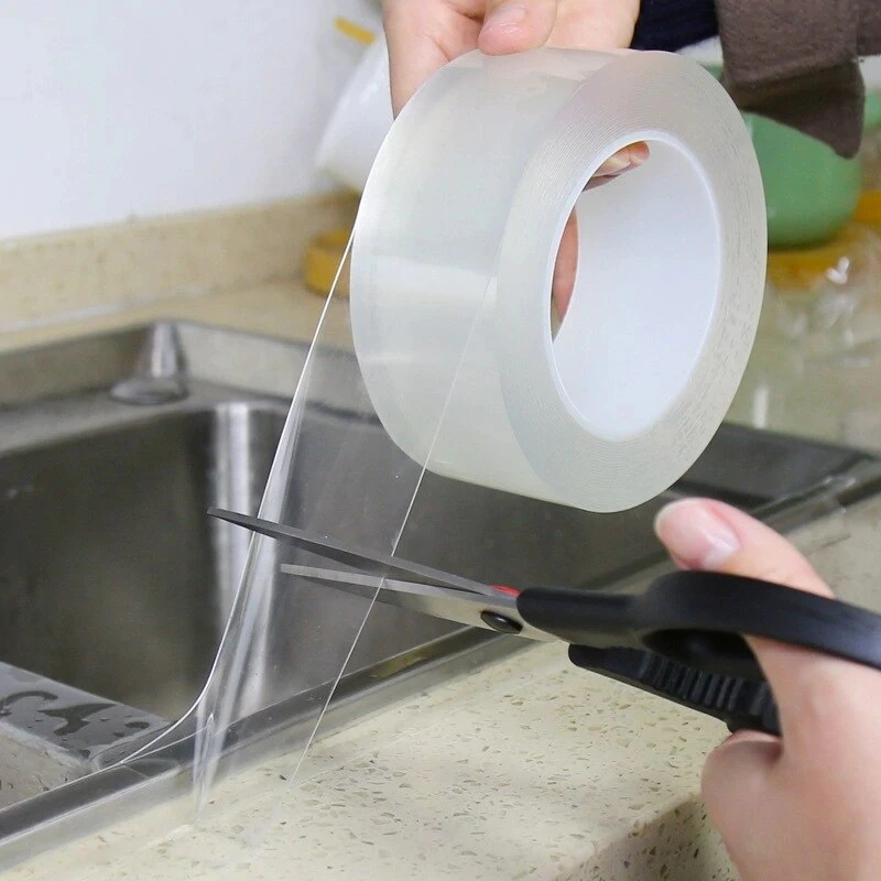 Sink Kitchen Waterproof Transparent Tape Nano Mildew Strong Self-Adhesive Water Seal Bathroom Gap Strip Silicone Stickers Tapes