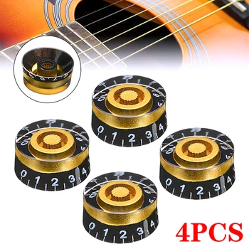 

4Pcs/set Guitar Volume Button Cap Control Knobs Speed Volume Tone Control Knobs For Gibson Les Paul Electric Guitar Parts