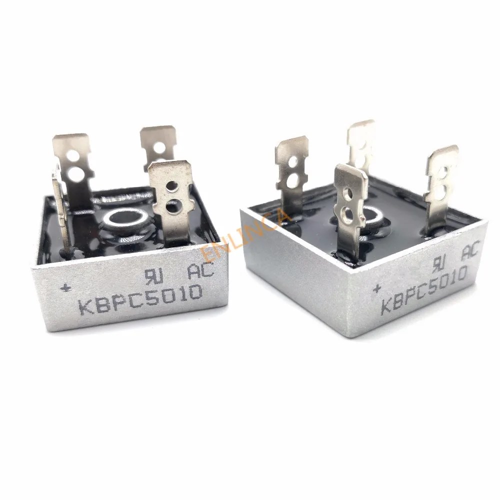 KBPC5010 50A 1000V Diode Bridge Rectifier kbpc5010 5010 power rectifier 2PCS/LOT diode bridge rectifier electronic component rectifier diodes electrical rectifier diodes electrical diodes electrical component