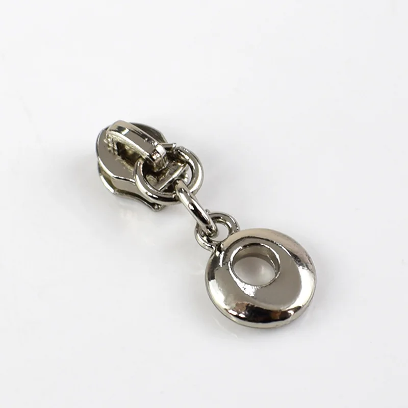 silver-20pcs 20 шт. модные 3# уплотнительные кольца металлические ползунки для молнии для нейлоновые молнии куртки одежда молнии головы ремонт комплект DIY сумка Аксессуары - Цвет: silver-20pcs