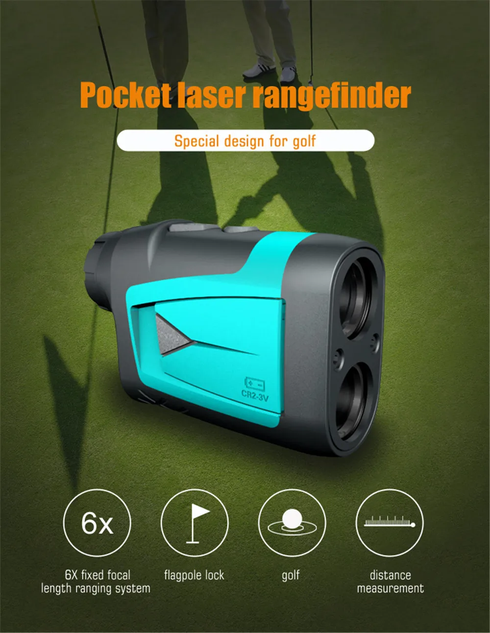 Mileseey 600m Golf Laser Rangefinder Telescope Laser Rangefinder Laser Distance with Slope Flag-Lock and Distance/Speed/Angle