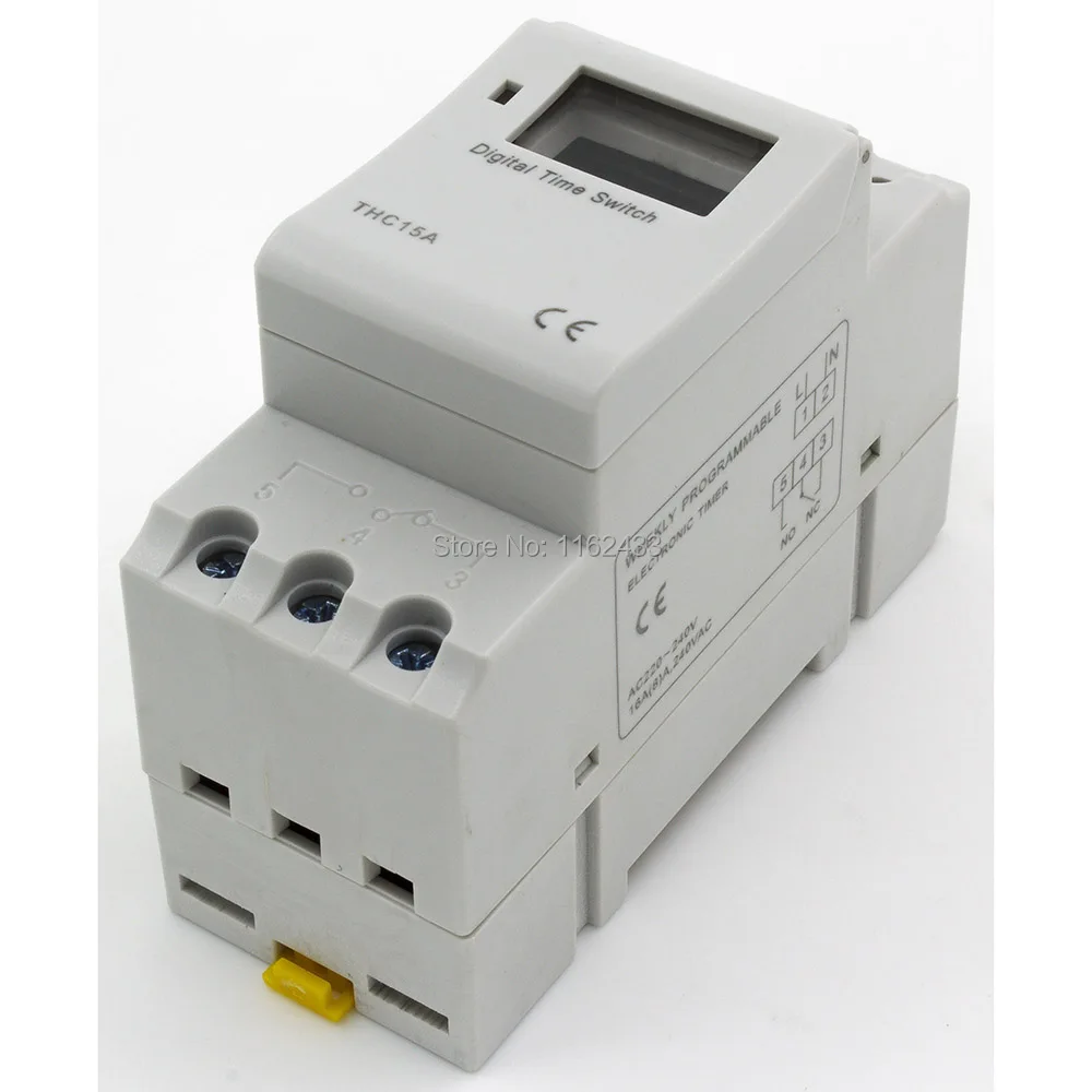 Цифровой таймер THC15A AC 220V 16A программируемый электронный на неделю|timer digital|timer
