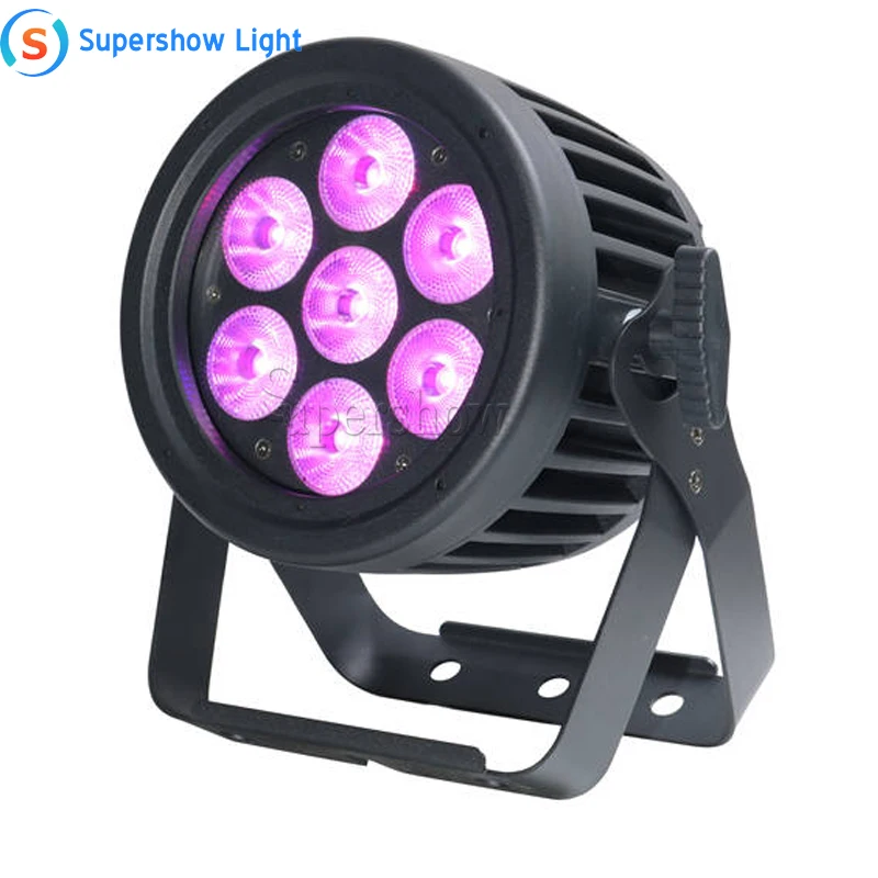 

Новый внешний фонасветильник ip65, тонкий светодиодный фсветильник рь par light rgbwa 5 в 1, 7 шт., 12 Вт