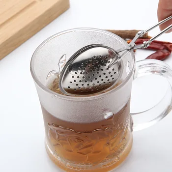 

Stainless Steel Tea Infuser Sphere Mesh Tea Ball Bulk Tea Filter Diffuser Handle Seasoning Strainer Teapot Gadgets Kitchen Tools