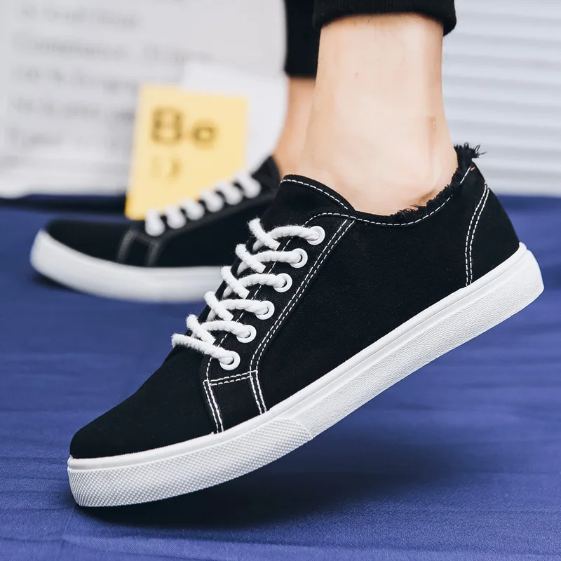 

2019 Spring Canvas Skate Shoes Breathable Trend Versatile White Shoes Casual Trendy Shoes Summer New Style MacBook Cloth Shoes M