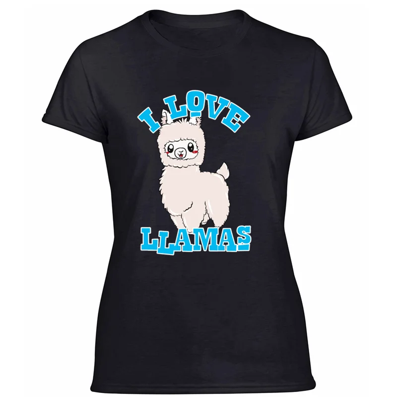 Women-Black Дизайнерская дышащая Llama футболка одежда размера плюс 3xl 4xl 5xl оригинальная Мужская футболка короткий рукав комиксов в стиле "хип-хоп" - Цвет: Women-Black