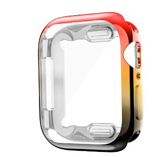 40 мм 44 мм ТПУ защитный чехол для Apple Watch 5 4 3 2 1 38 мм 42 мм ультра-тонкий цветной прозрачный чехол s Аксессуары для часов