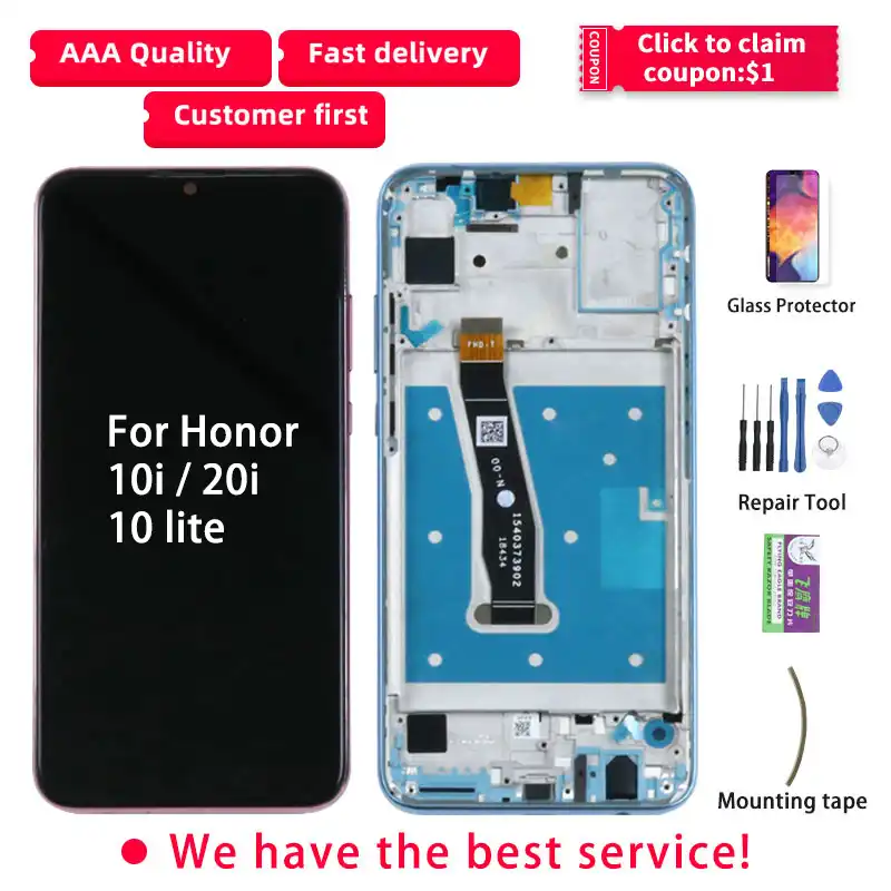 Lcd For Huawei Honor 10i i Display Touch Screen With Frame For Honor 10 Lite Lcd Display Hry Tl00t Hry Al00ta Hry Lx1 Mobile Phone Lcd Screens Aliexpress