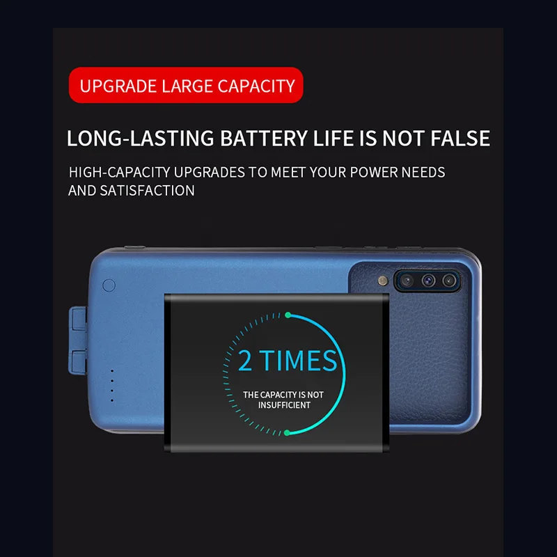 7000 мА/ч, зарядное устройство, чехол для samsung Galaxy A50, A50s, A30s, чехол для внешнего зарядного устройства, запасная крышка для зарядки телефона